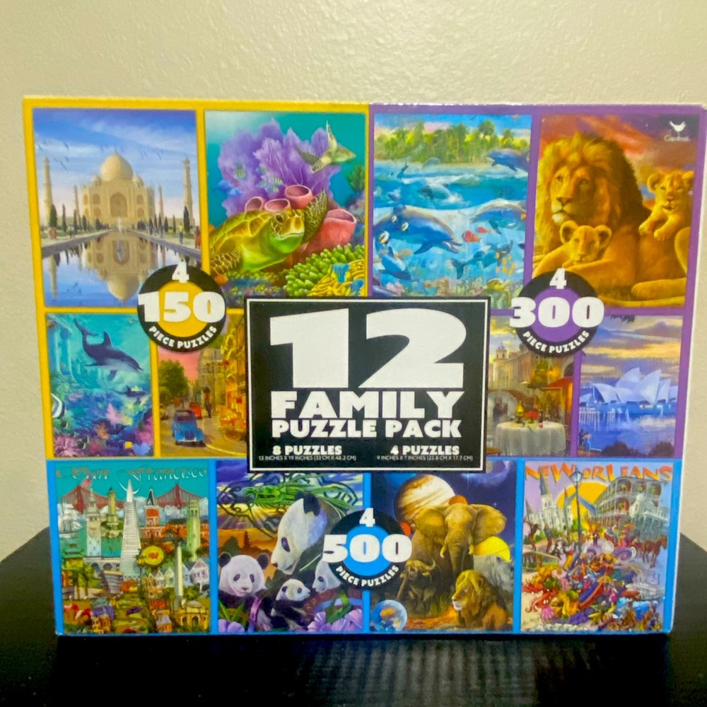 12 Family Puzzle Packs- previously done